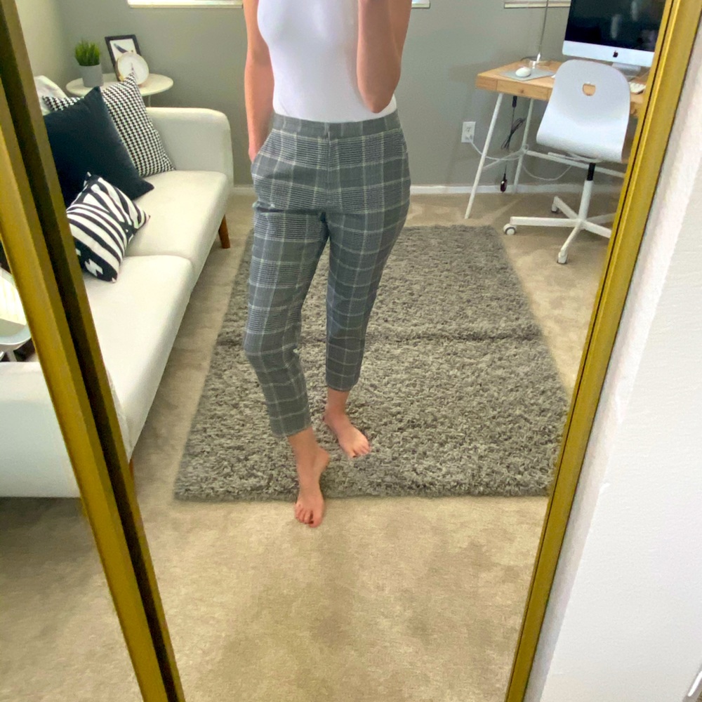Plaid Crop Pants